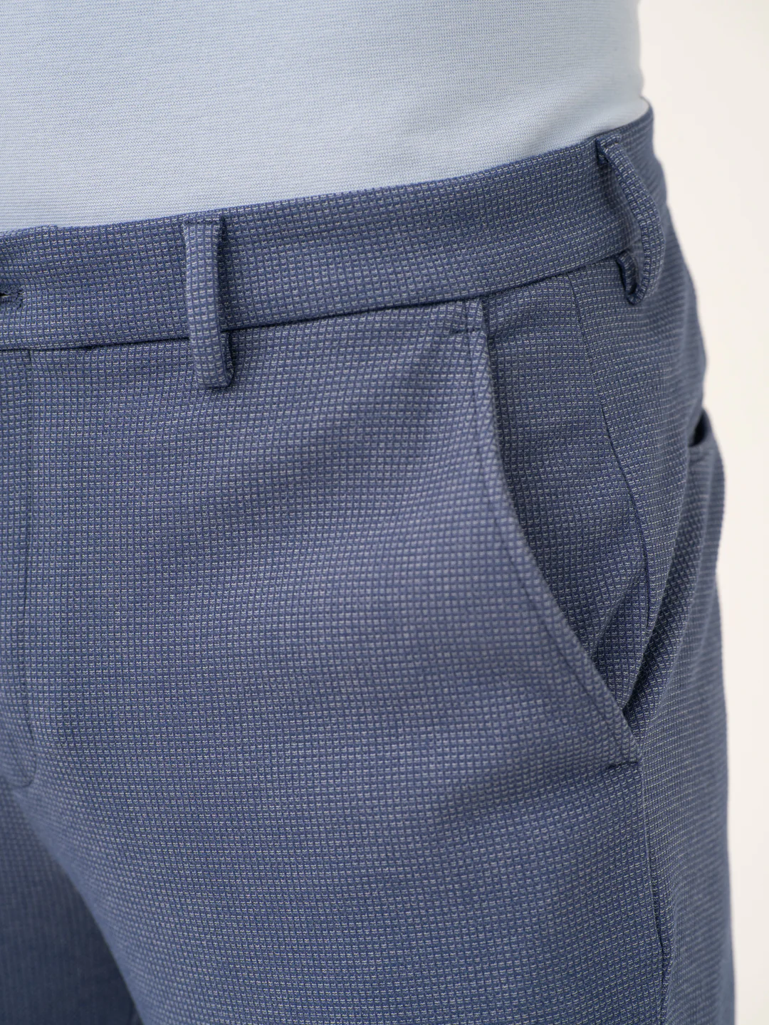 Echo Blue Waffle Textured Power-Stretch Pants - Image 12