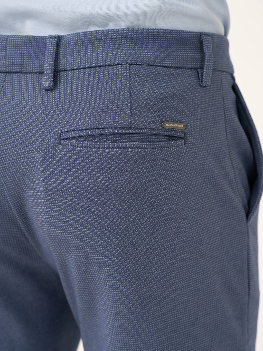 Echo Blue Waffle Textured Power-Stretch Pants - Image 6