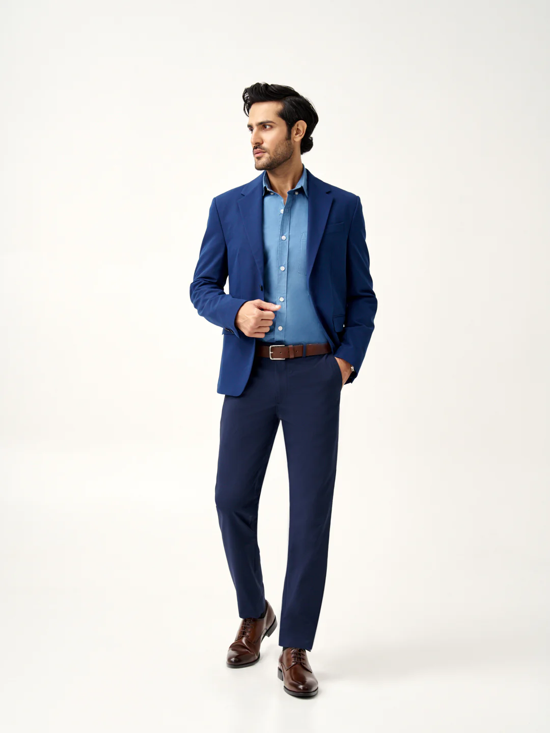 Eco Navy Stretch Pants - Image 11