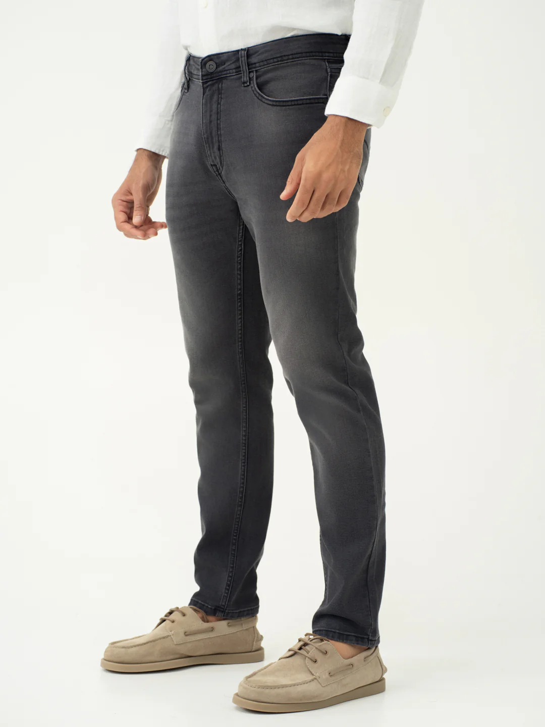 Edge Grey Slim Fit Jeans - Image 7
