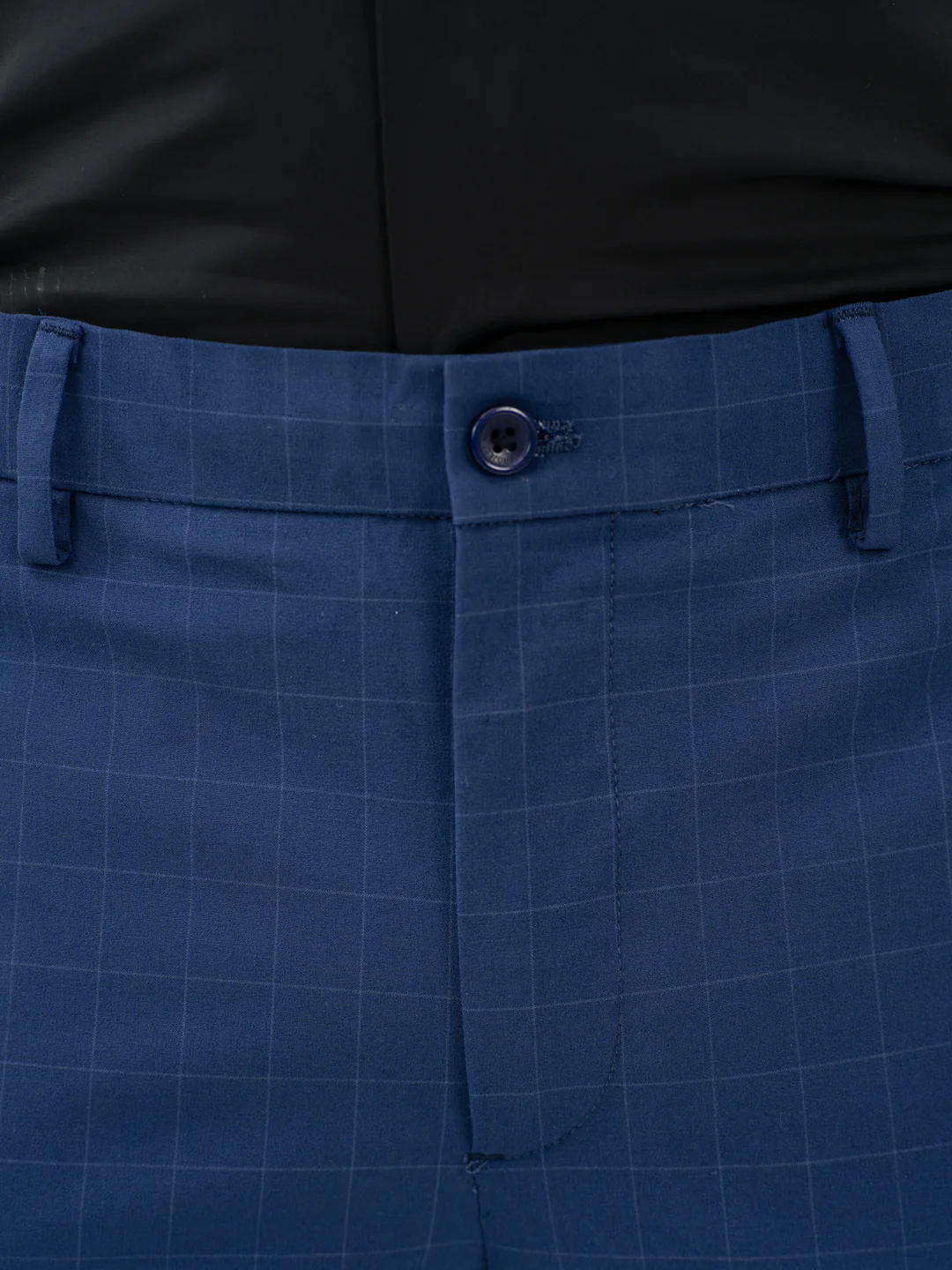 Electric Blue Checks Formal Pants - Image 11