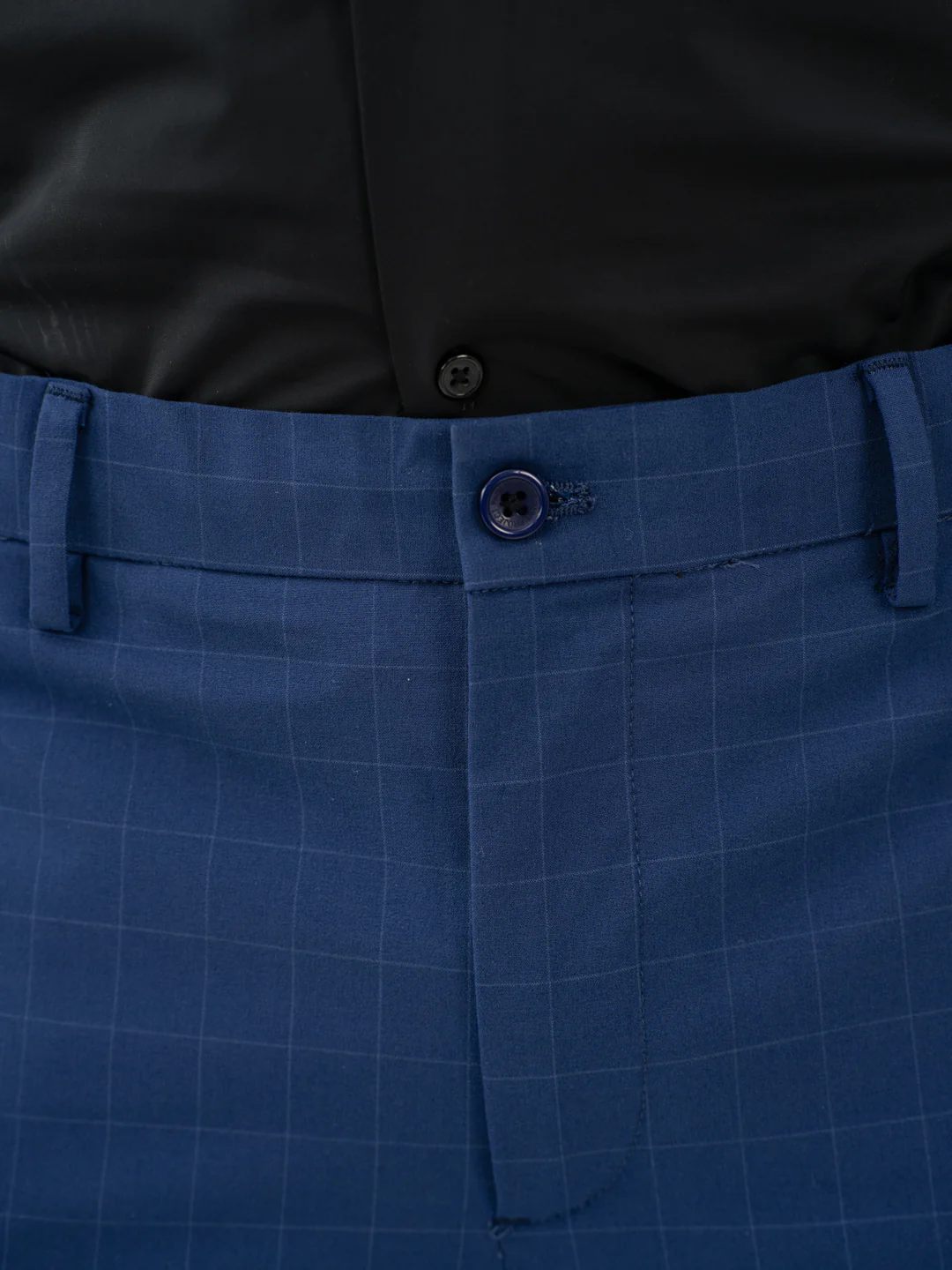 Electric Blue Checks Formal Pants - Image 12