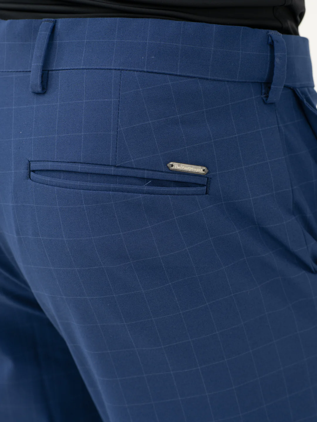 Electric Blue Checks Formal Pants - Image 13