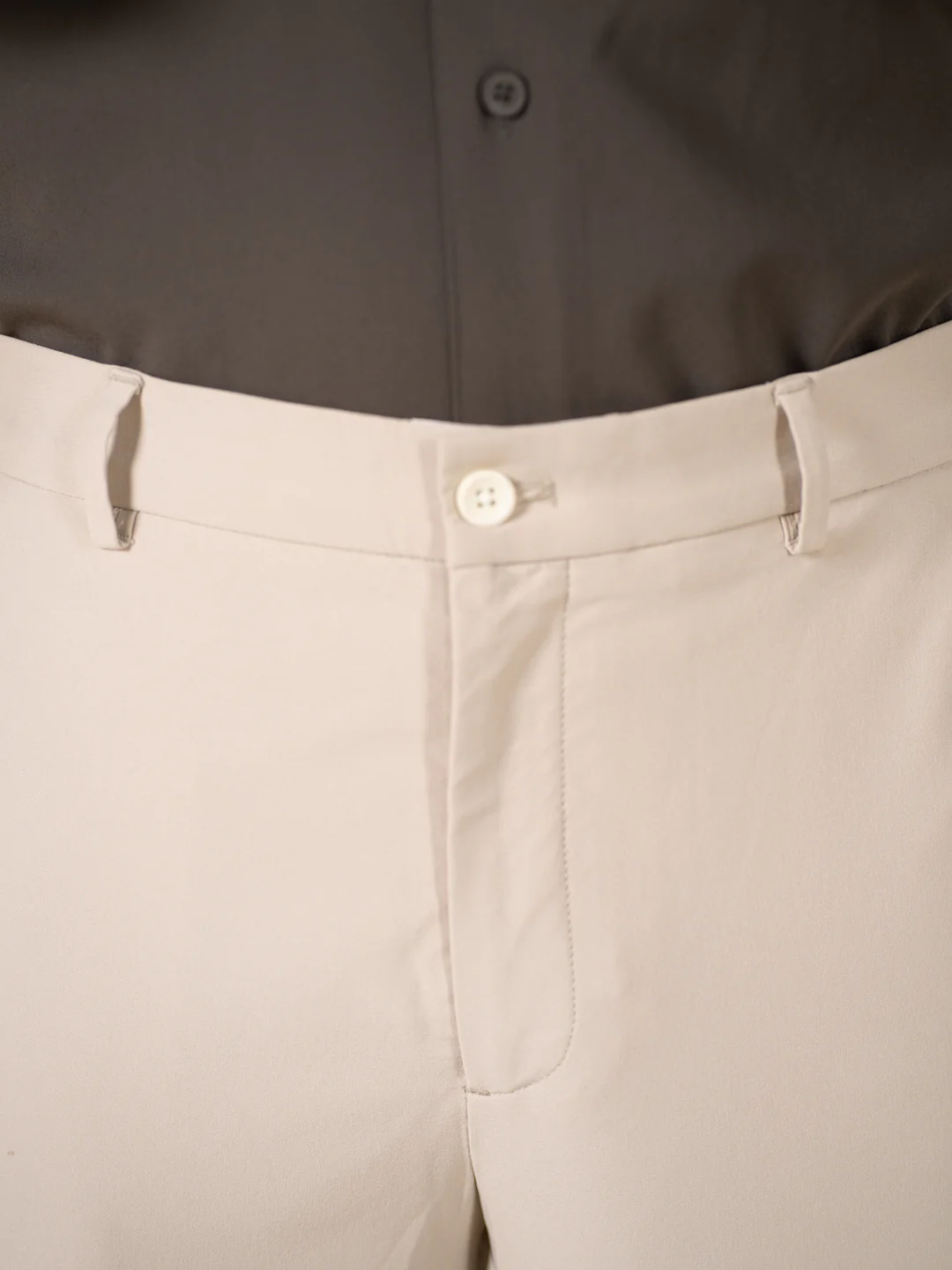 Essential Beige 925 Relaxed Fit Smart Formal Trousers - Image 8