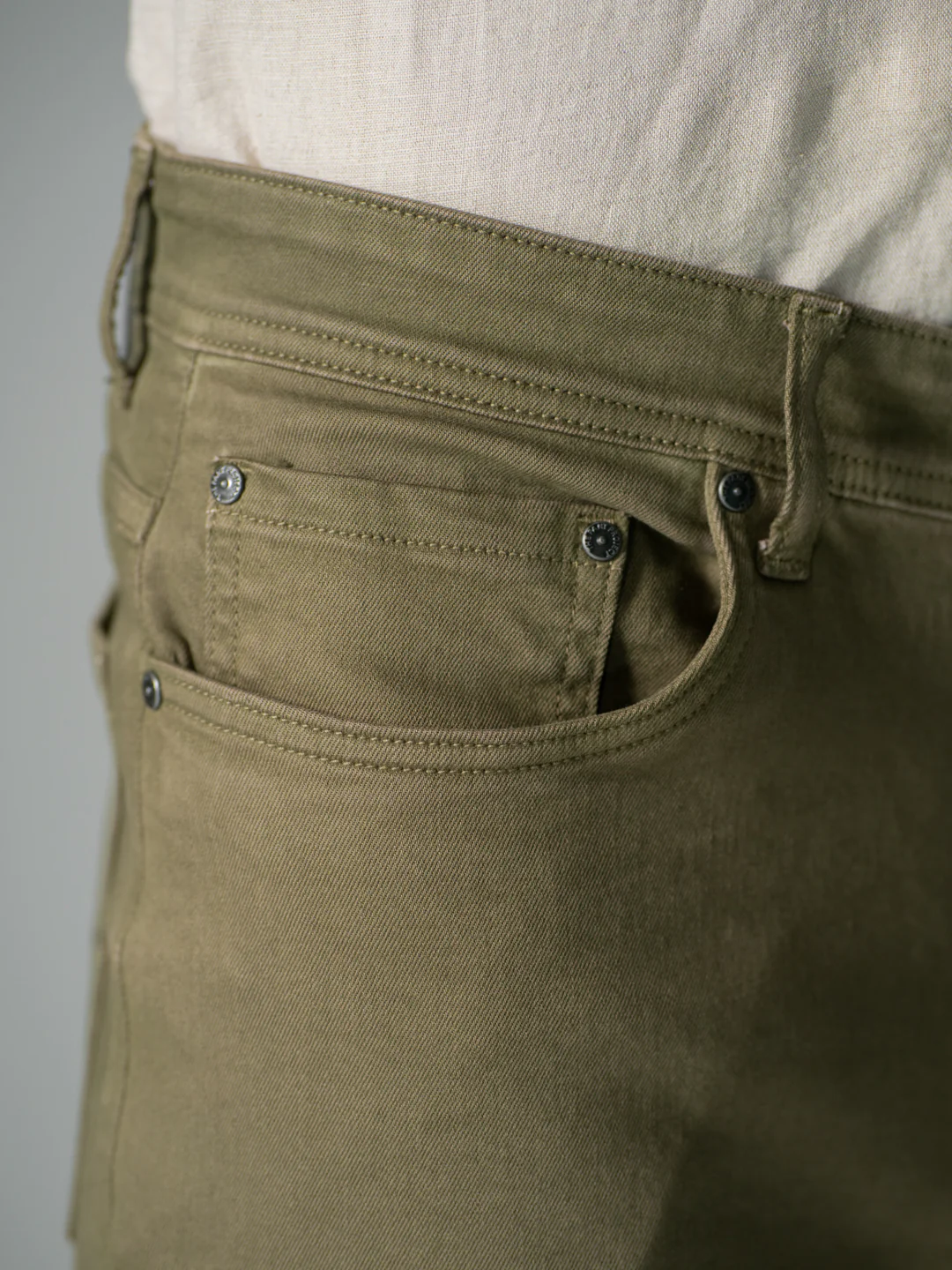 Eucalyptus Olive Relaxed Fit Jeans - Image 10