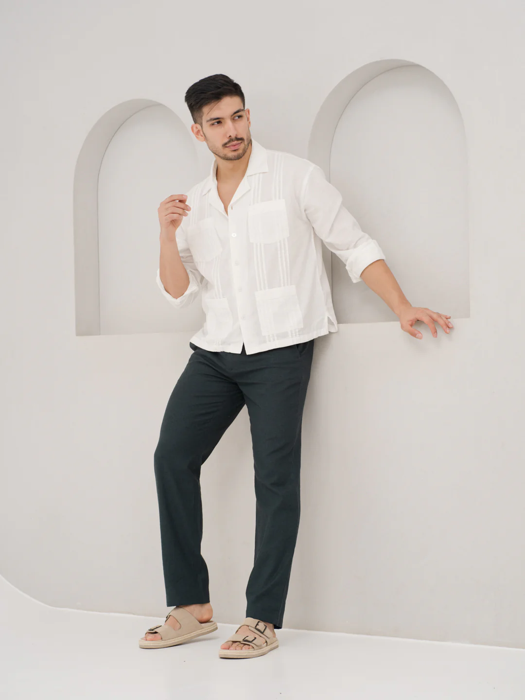 Ever Green 100% Linen Pants - Image 5