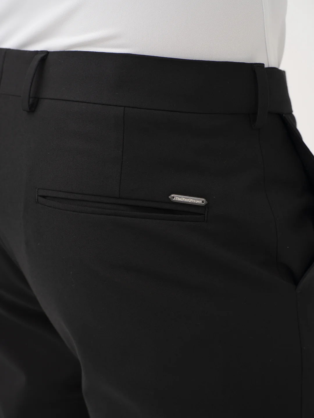 Everyday Black Relaxed Fit Stretch Formal Pants - Image 9