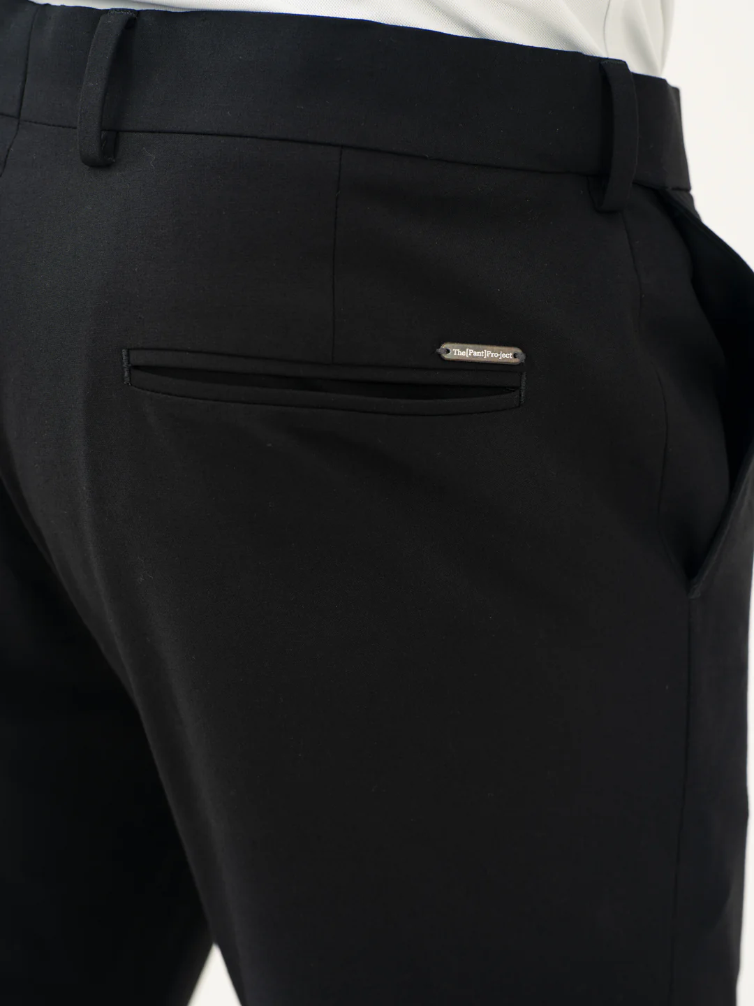 Everyday Black Slim Fit Stretch Formal Pants - Image 9