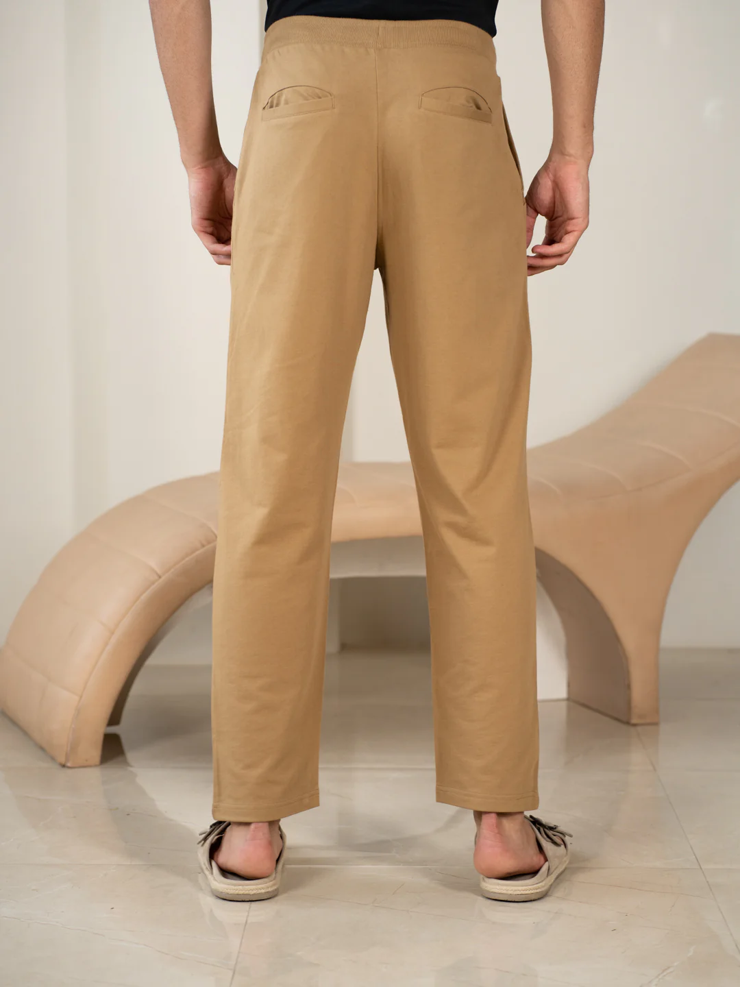 Explorer Khaki Cotton Sweatpants - Image 5
