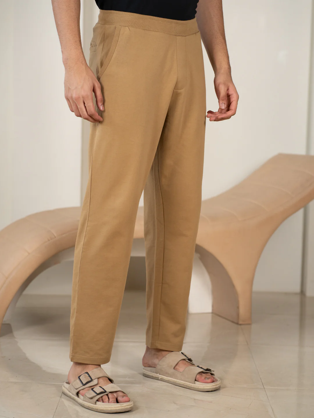 Explorer Khaki Cotton Sweatpants - Image 7