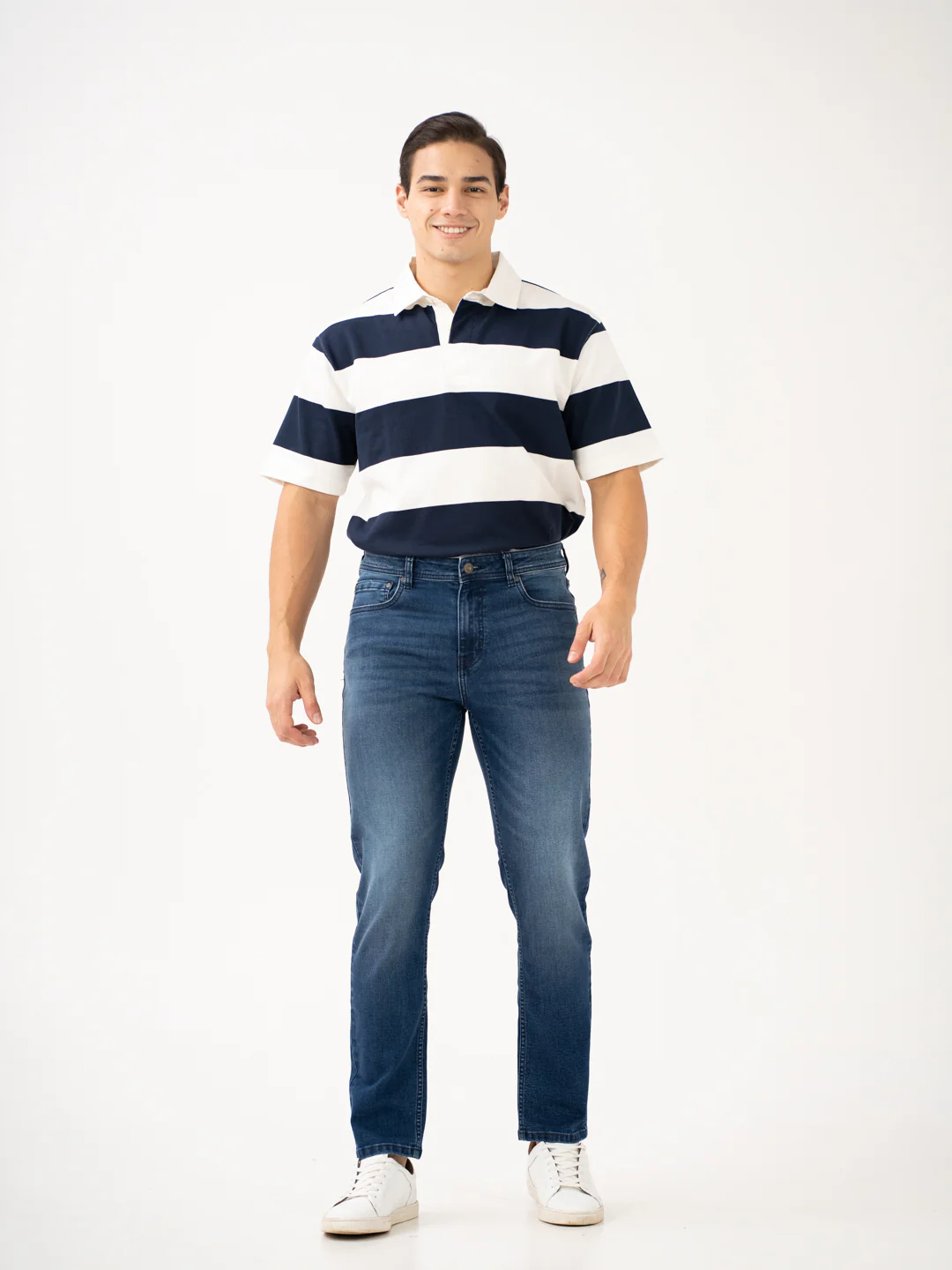 Faded Blue Slim Fit Jeans - Image 11
