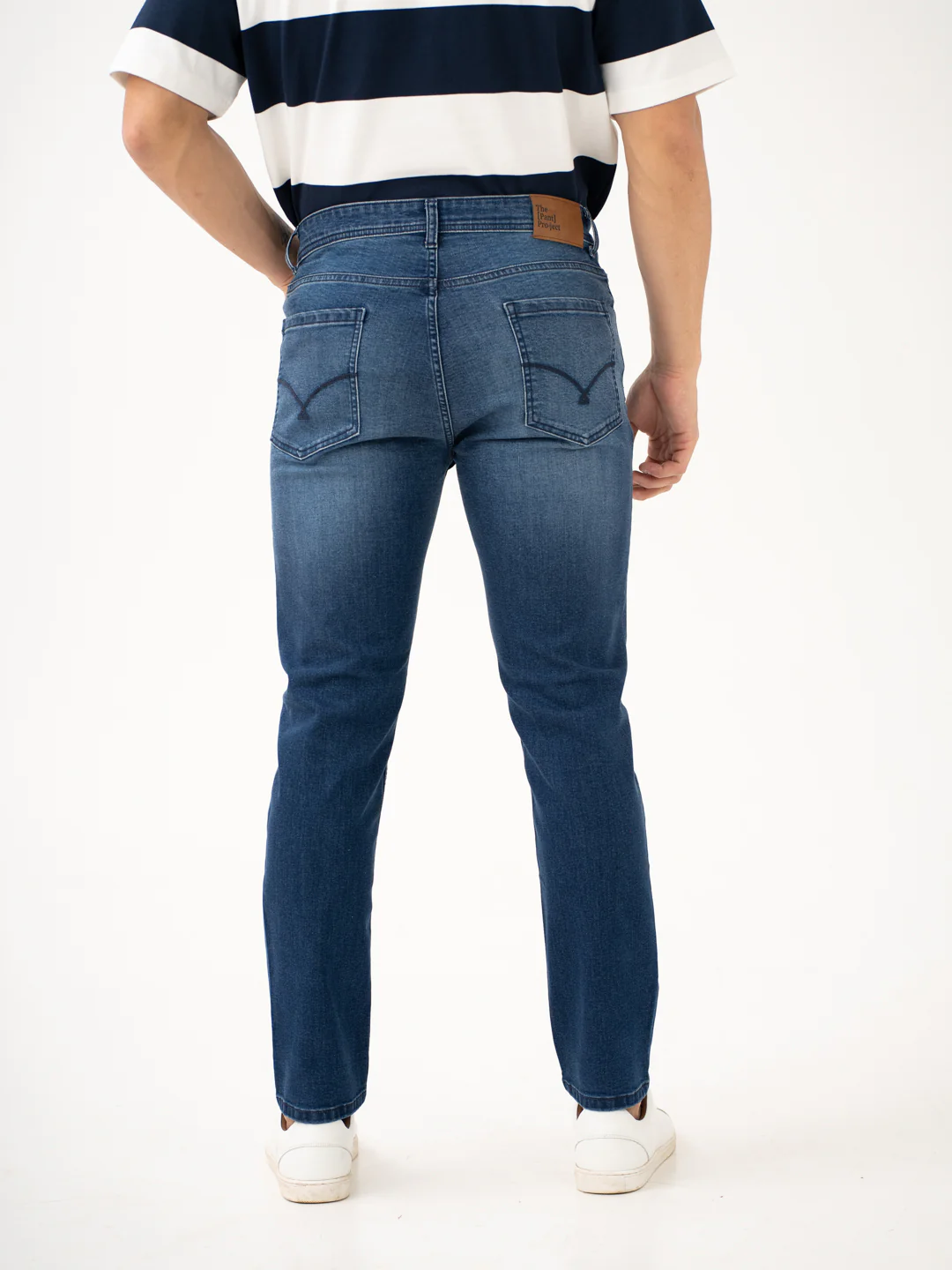Faded Blue Slim Fit Jeans - Image 8