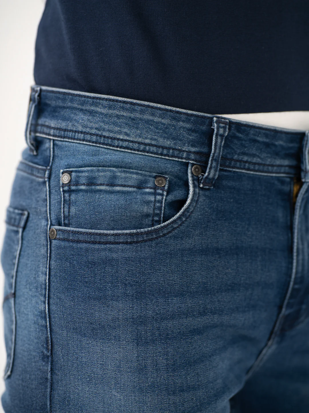 Faded Blue Slim Fit Jeans - Image 9