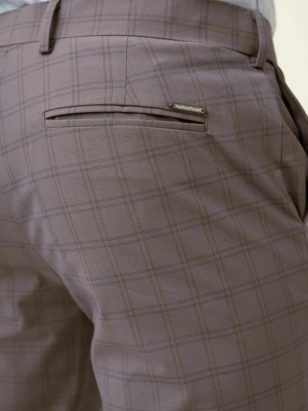 Falcon Grey Checks Formal Pants - Image 5
