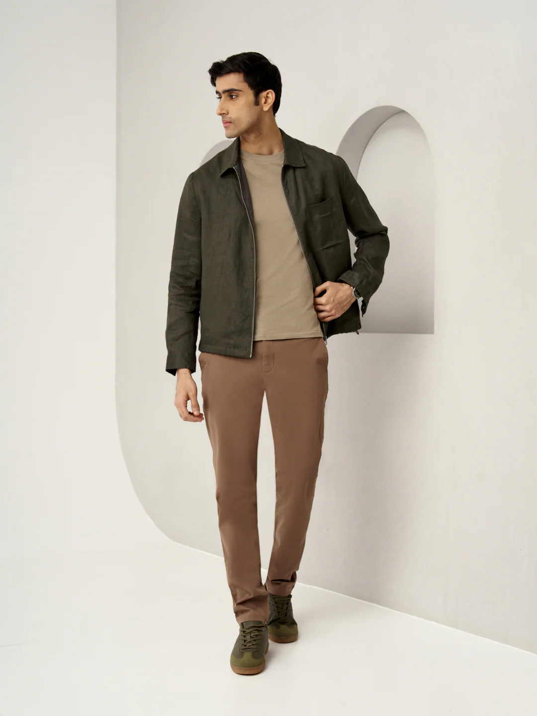 Fawn Khaki Stretch Chinos - Image 6
