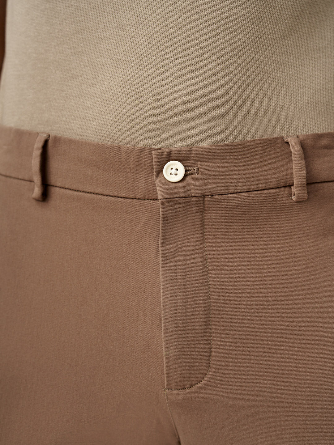 Fawn Khaki Stretch Chinos - Image 7
