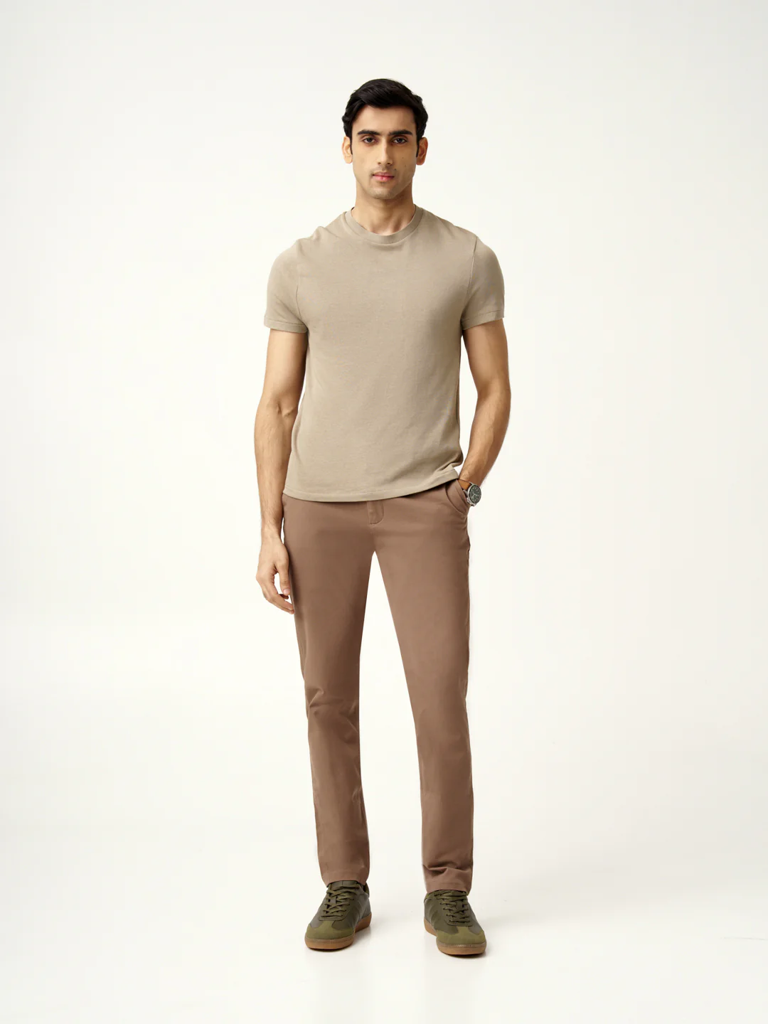 Fawn Khaki Stretch Chinos - Image 9