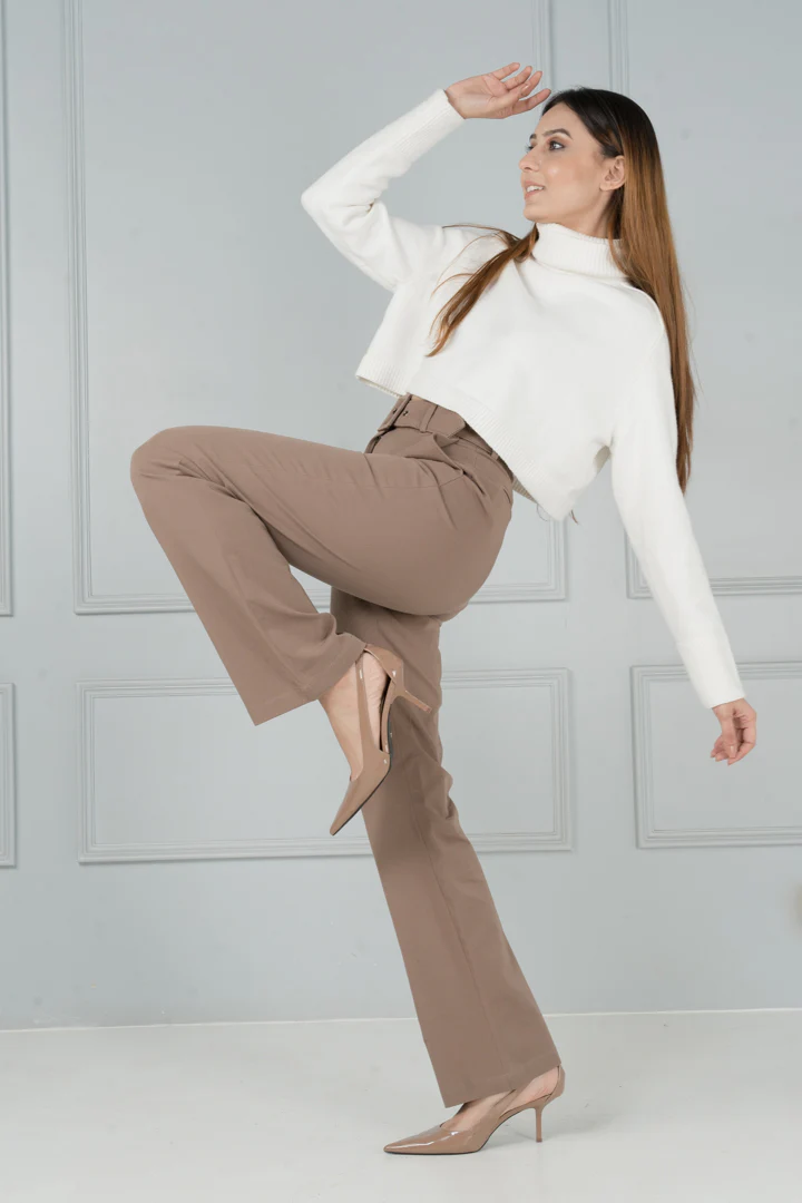 Fawn Khaki Stretch Chinos - Women - Image 3