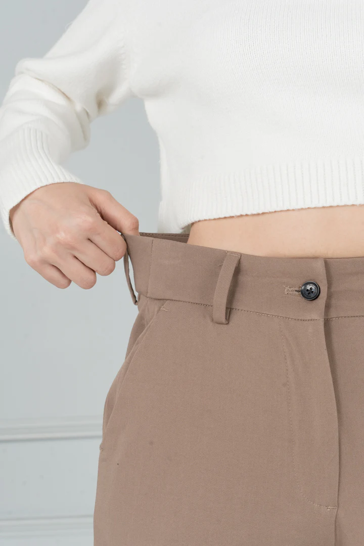 Fawn Khaki Stretch Chinos - Women - Image 5
