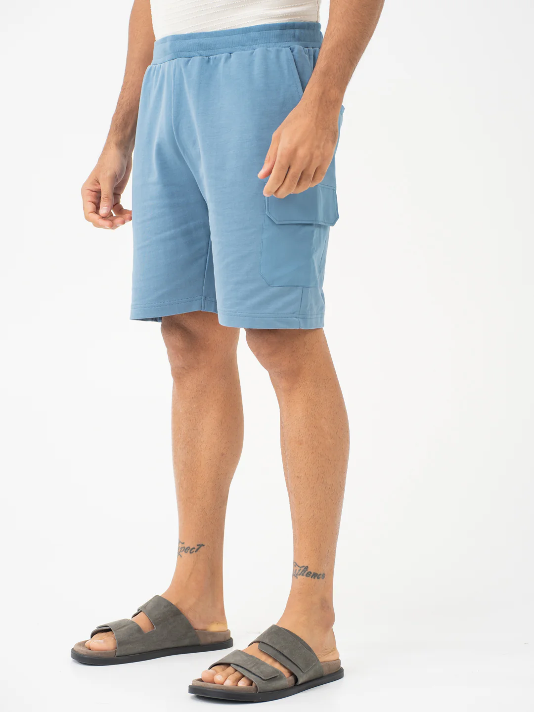 Flip Blue Relaxed Fit Cargo Sweatshorts - Image 10