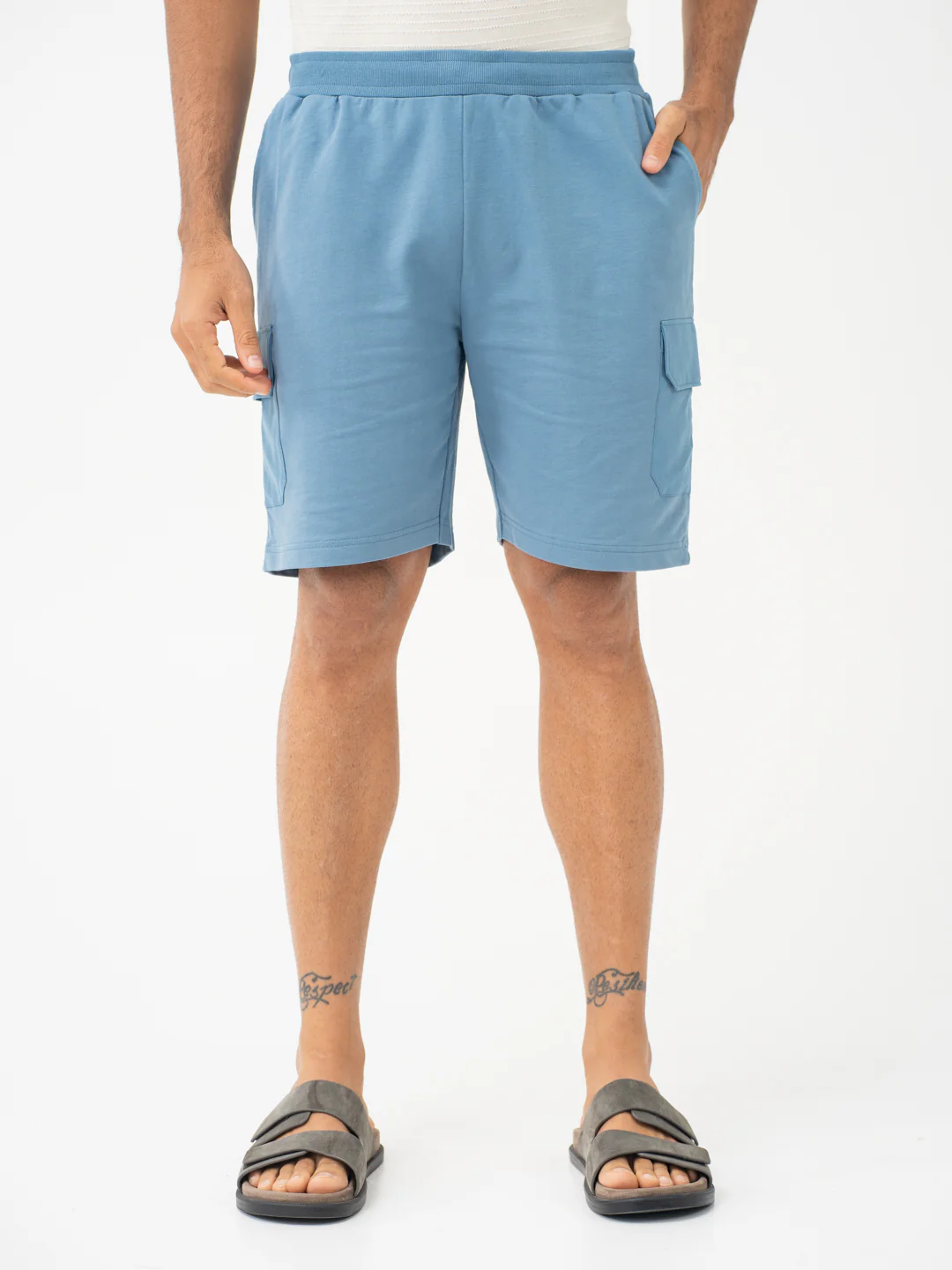 Flip Blue Relaxed Fit Cargo Sweatshorts - Image 3