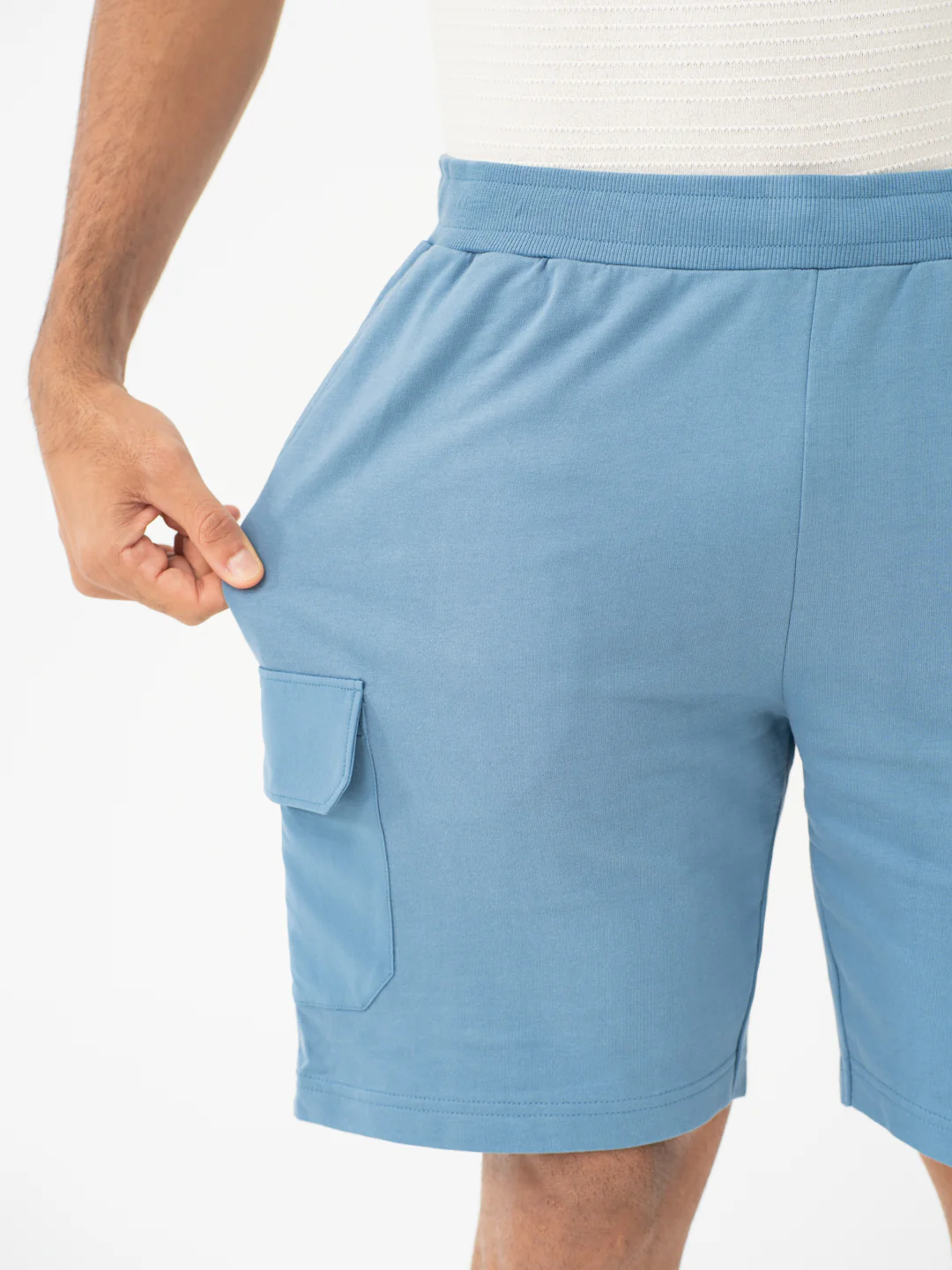 Flip Blue Relaxed Fit Cargo Sweatshorts - Image 4