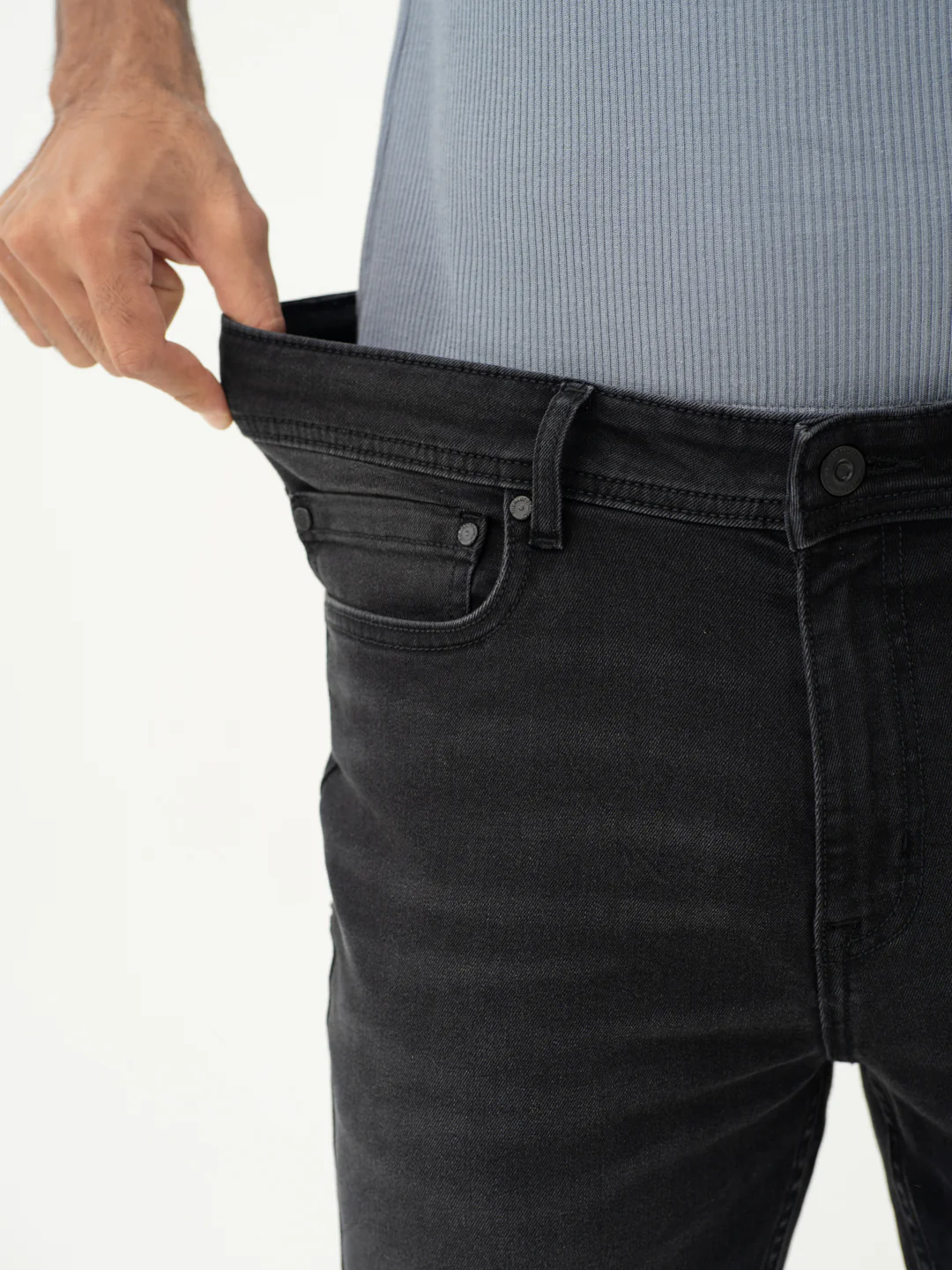 Forge Black Slim Fit Jeans - Image 3