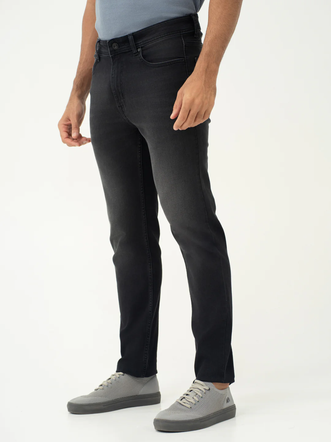 Forge Black Slim Fit Jeans - Image 7