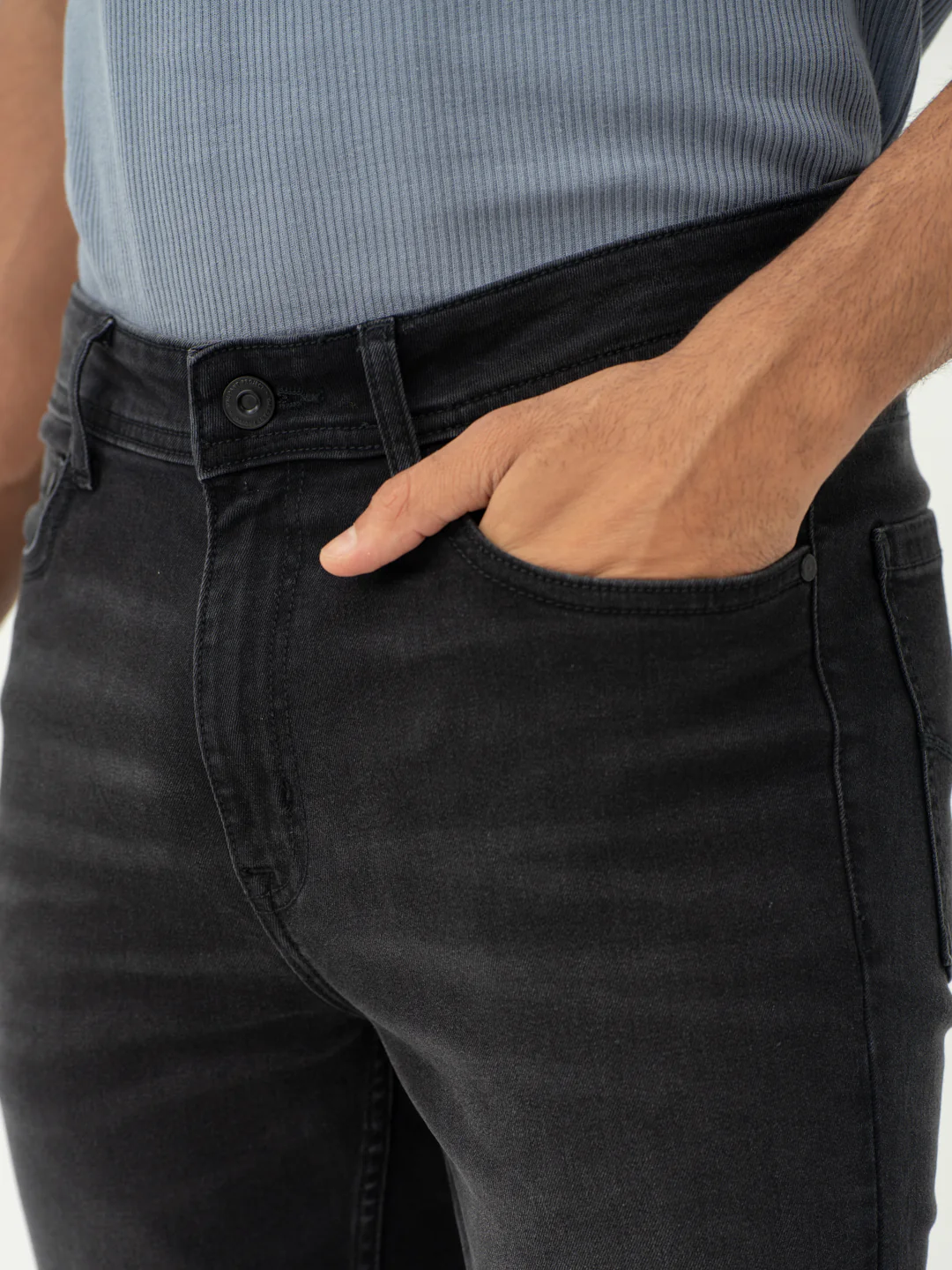 Forge Black Slim Fit Jeans - Image 8