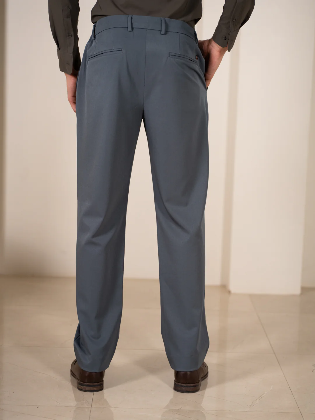 FreeFlow Grey 247 Relaxed Fit Smart Formal Trousers - Image 5
