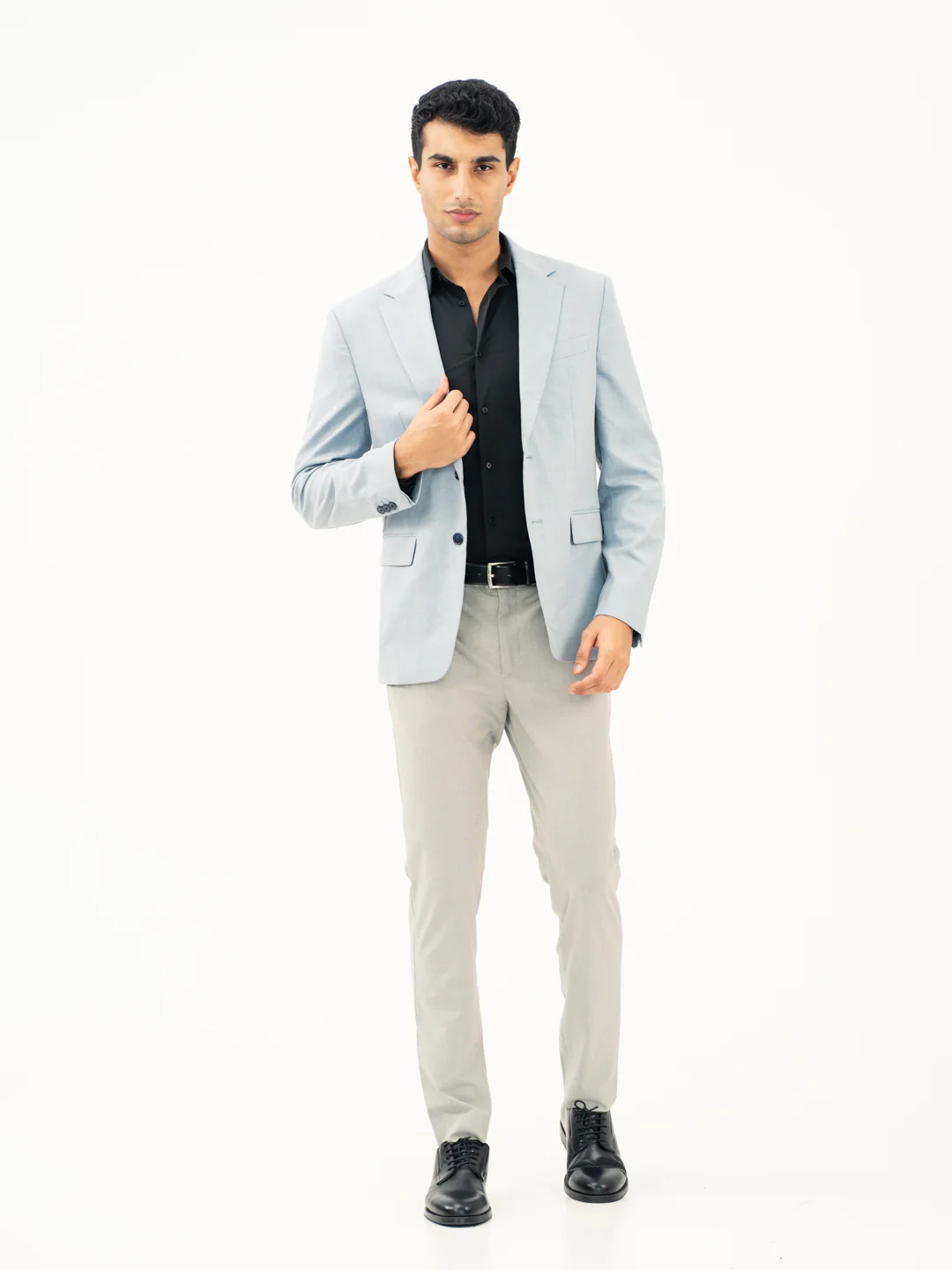 French Grey Houndstooth Pants - Image 2
