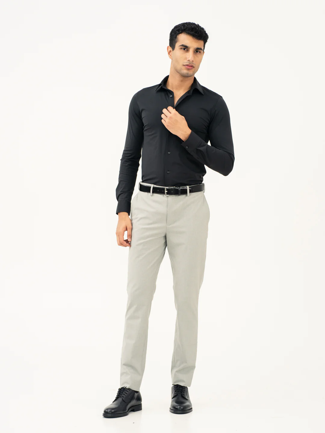 French Grey Houndstooth Pants - Image 8