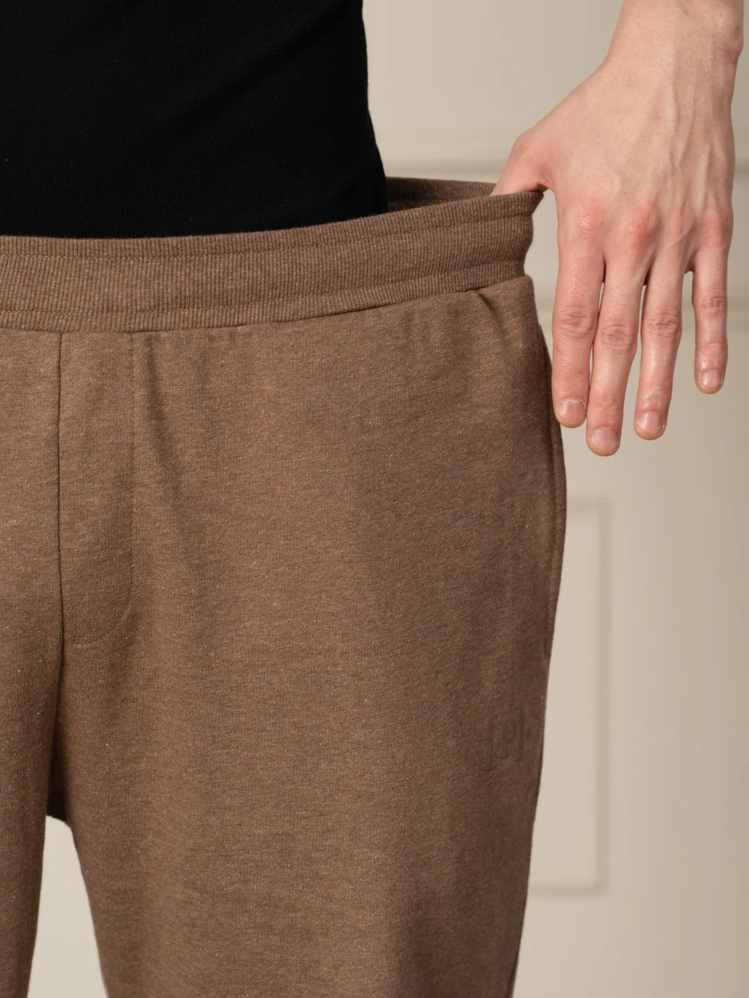 Freya Beige Tapered Fit Joggers - Image 5