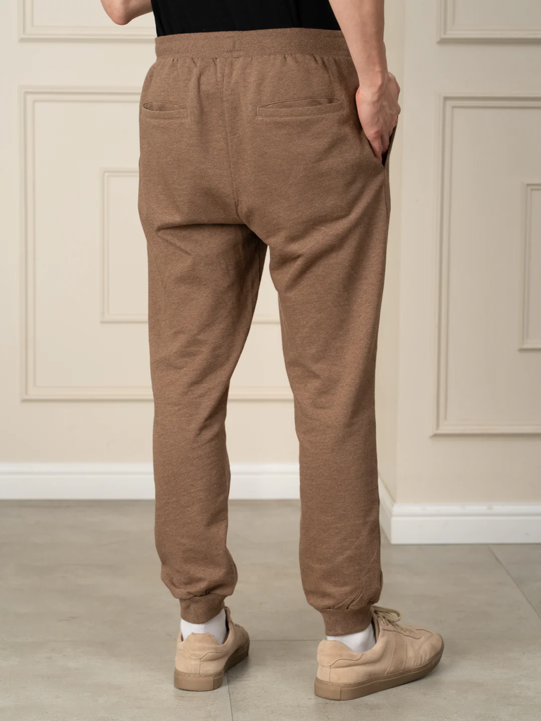 Freya Beige Tapered Fit Joggers - Image 7