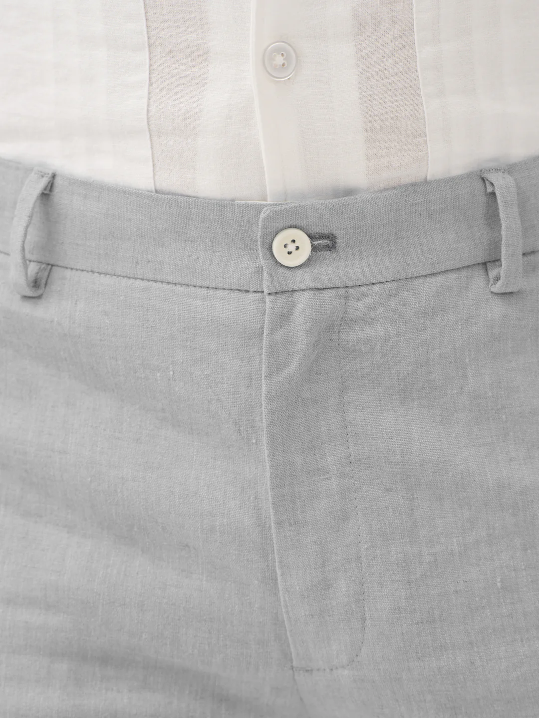 Froselle Grey Linen Sorona Pants - Image 10