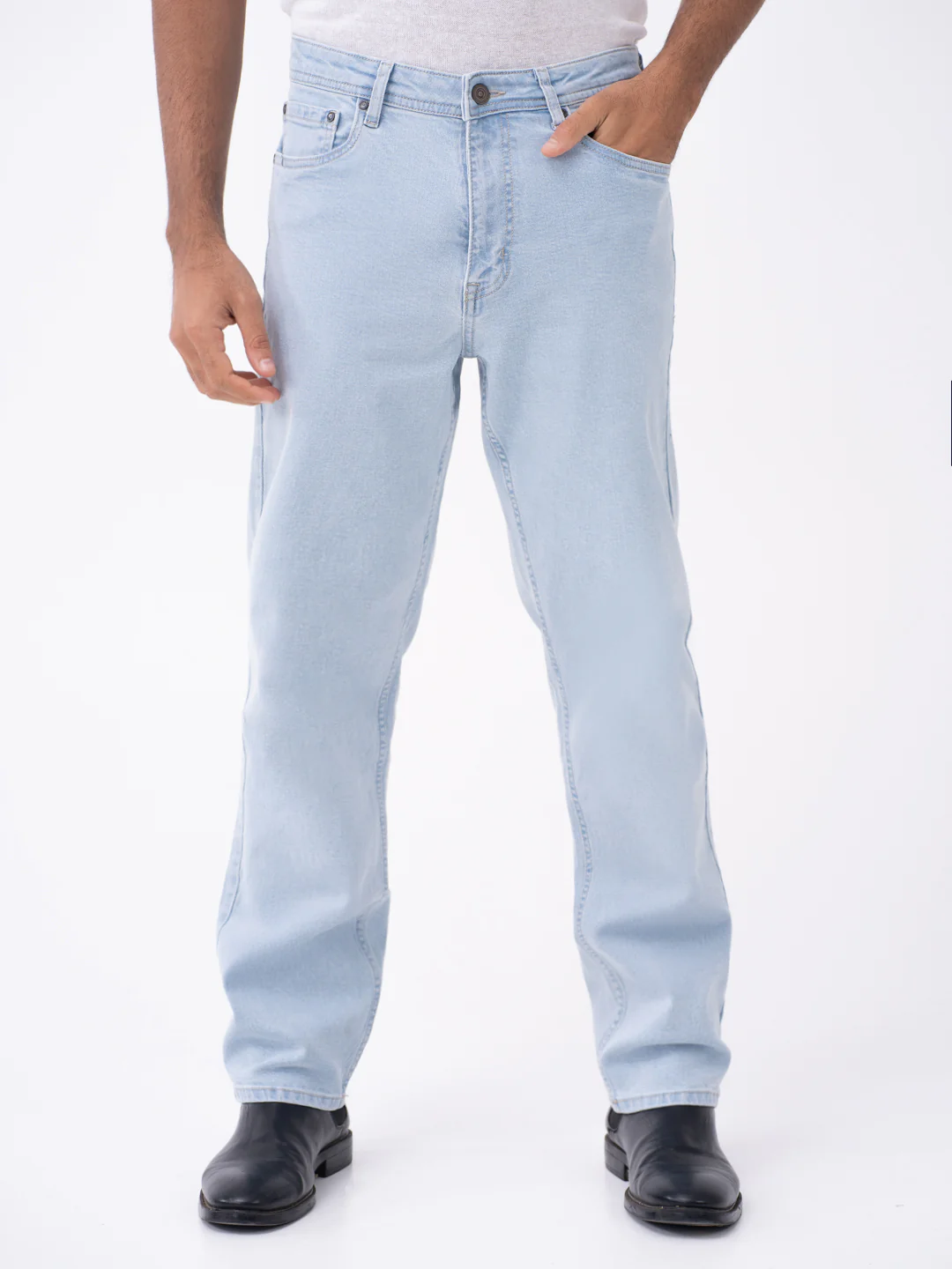 Frozen Blue Relaxed Fit Jeans - Image 2