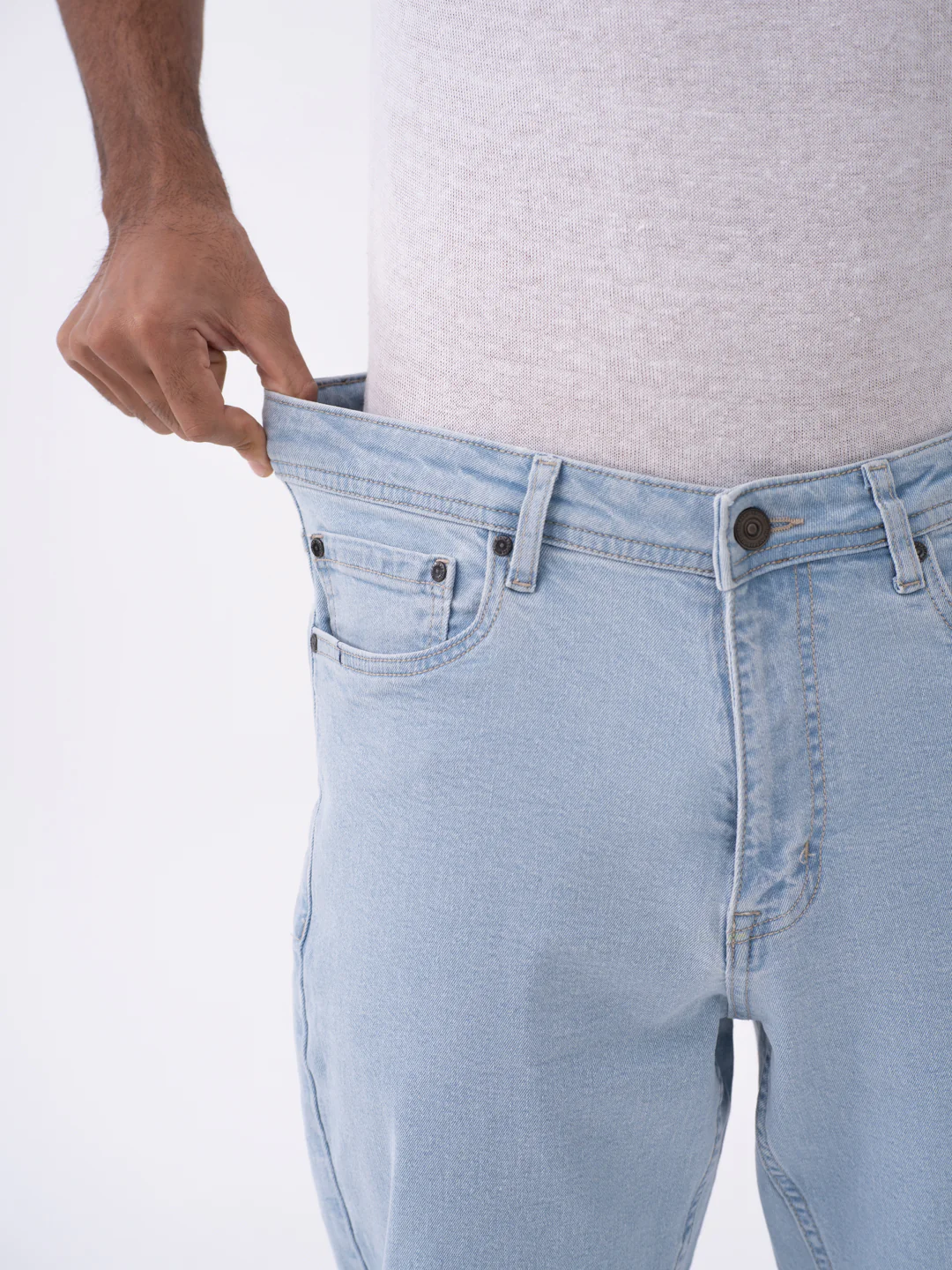Frozen Blue Relaxed Fit Jeans - Image 4