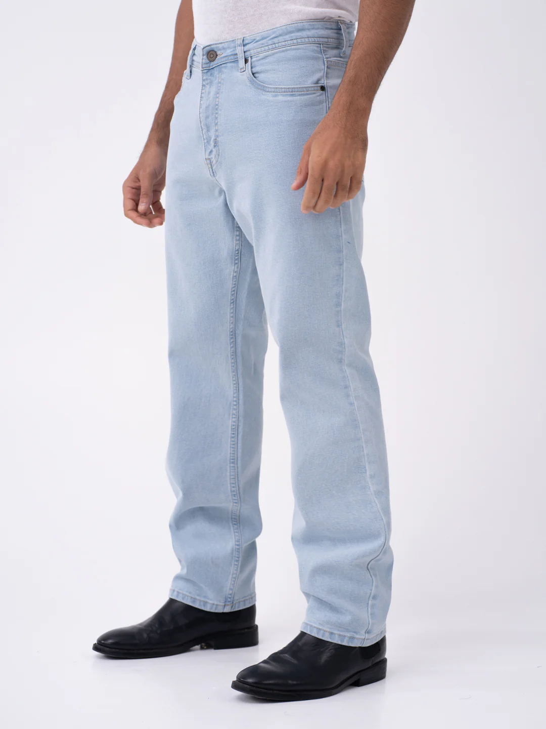 Frozen Blue Relaxed Fit Jeans - Image 8
