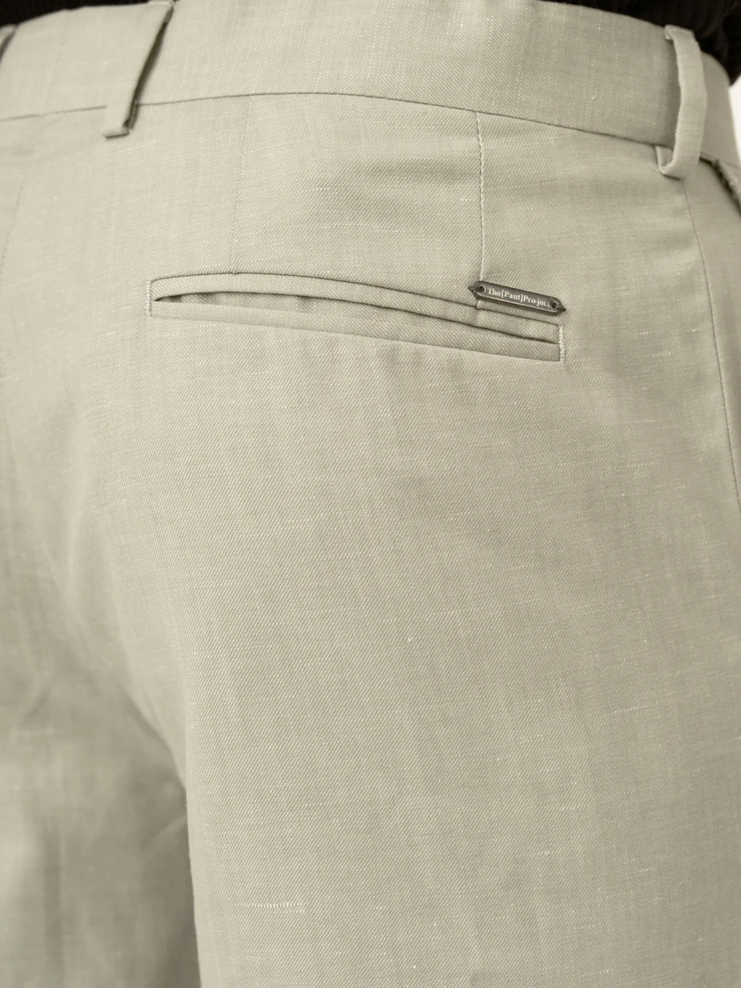Galle Green Tropical Wool Linen Pants - Image 7