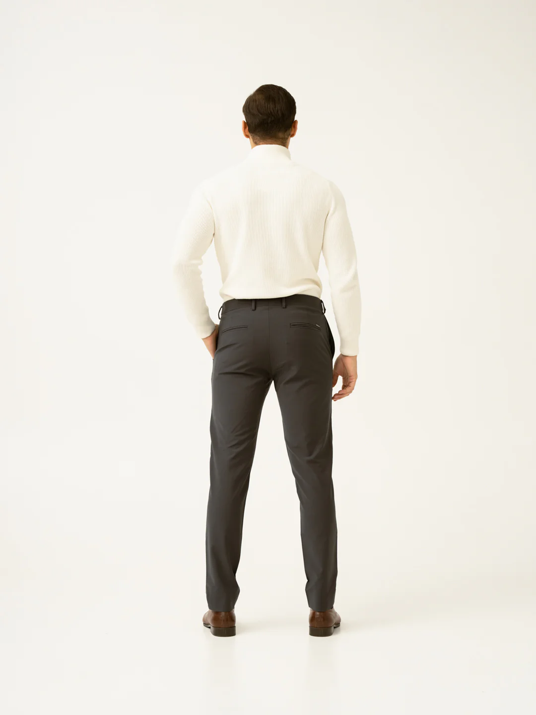 Geneva Grey Luxury Merino Wool Pants - Image 6