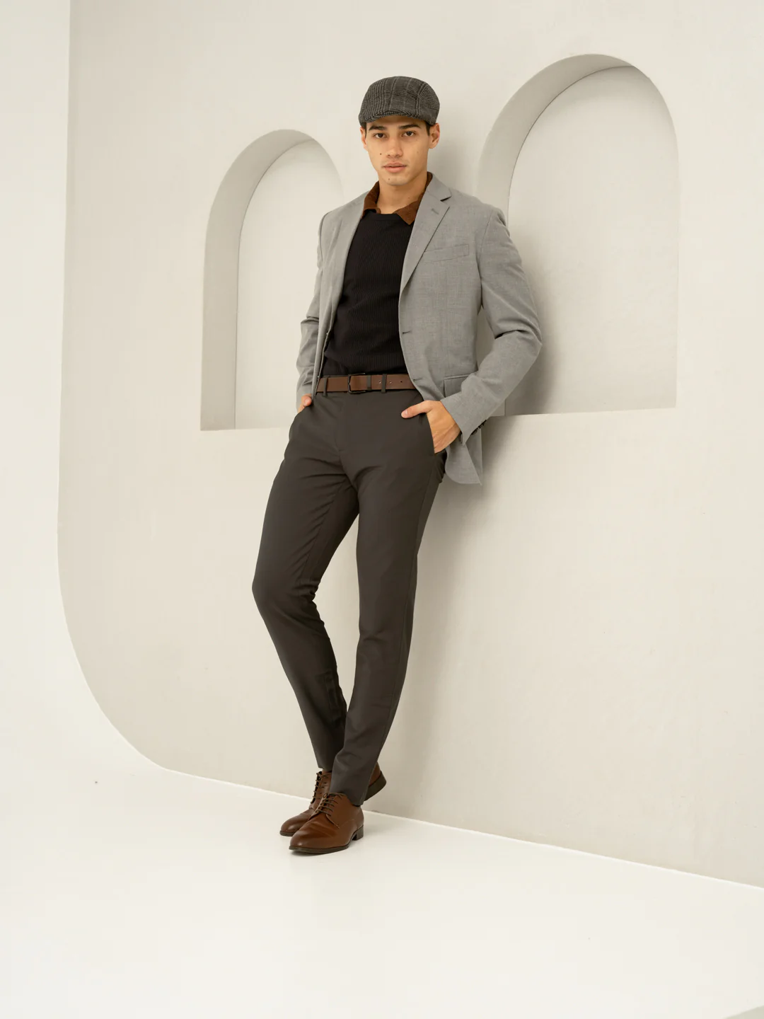 Geneva Grey Luxury Merino Wool Pants - Image 9