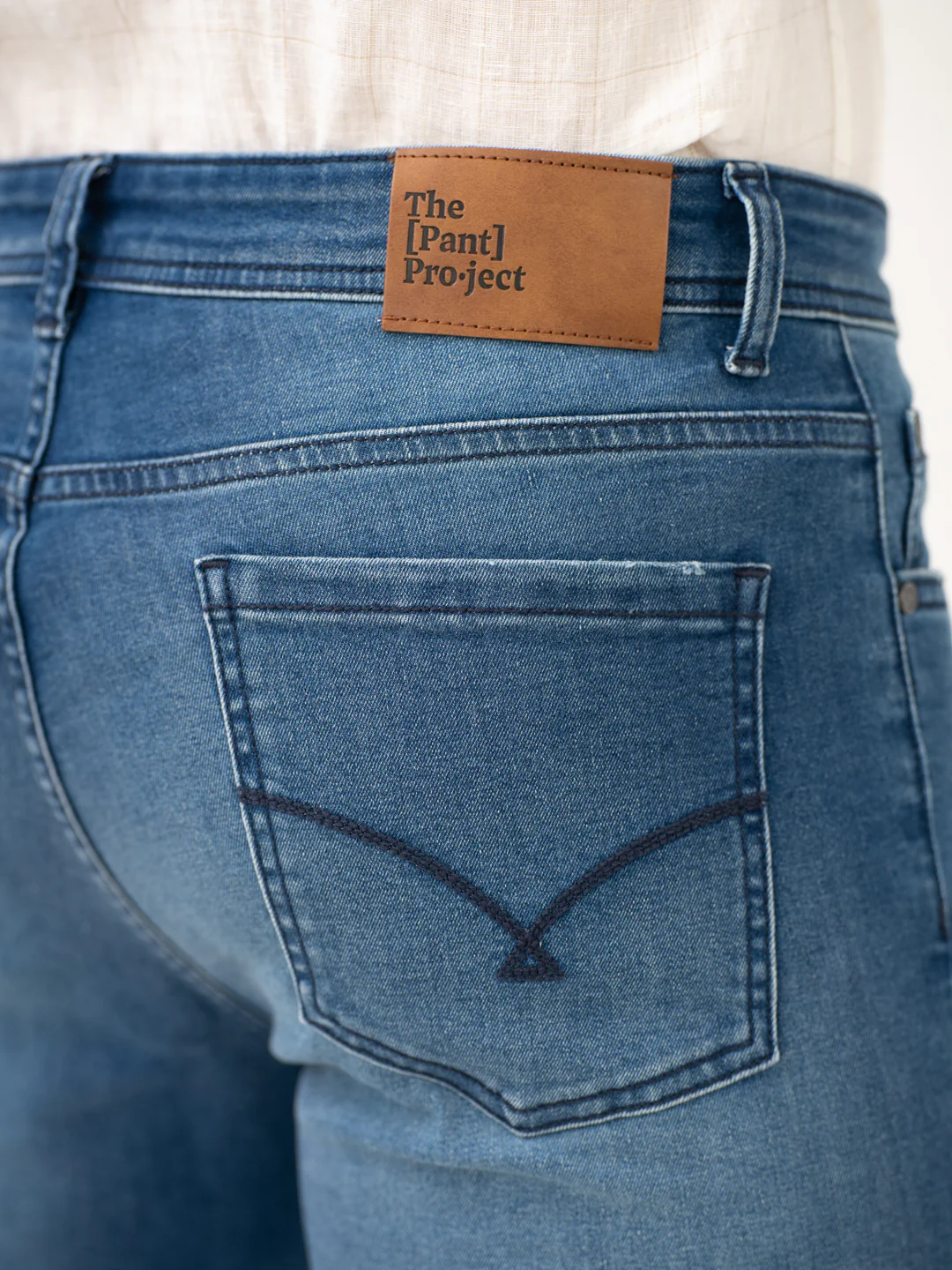 Glacier Blue Damaged Slim Fit Jeans - Image 6