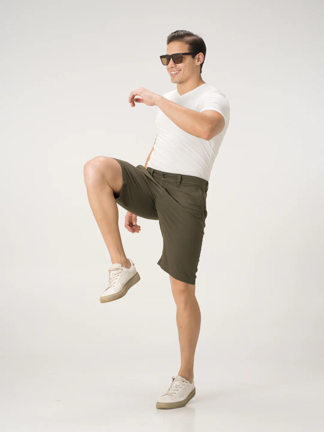 Globe Olive Chino Shorts - Image 7