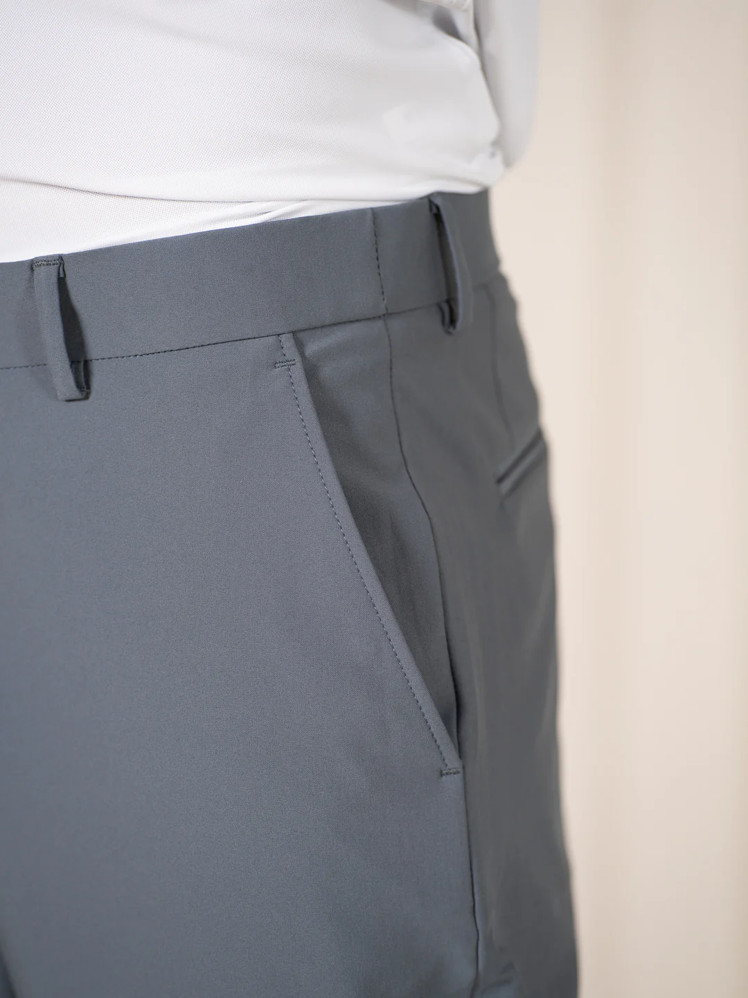 Go-to Grey 925 Relaxed Fit Smart Formal Trousers - Image 7