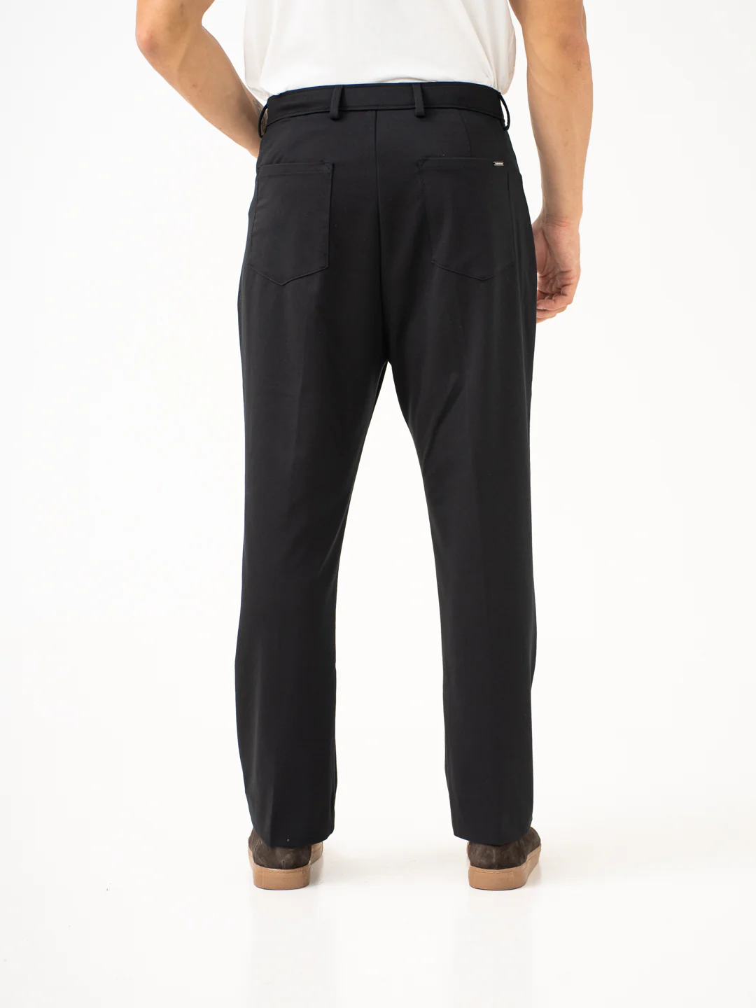 Gothic Black Relaxed Fit Korean Pintuck Pants - Image 10