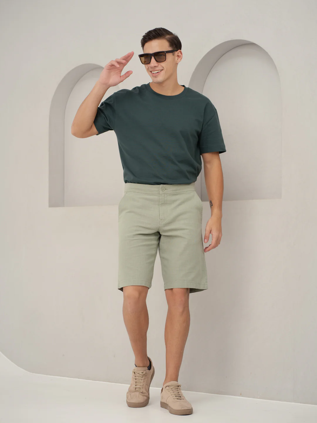 Grace Green All Day Lounge Cotton Shorts - Image 6