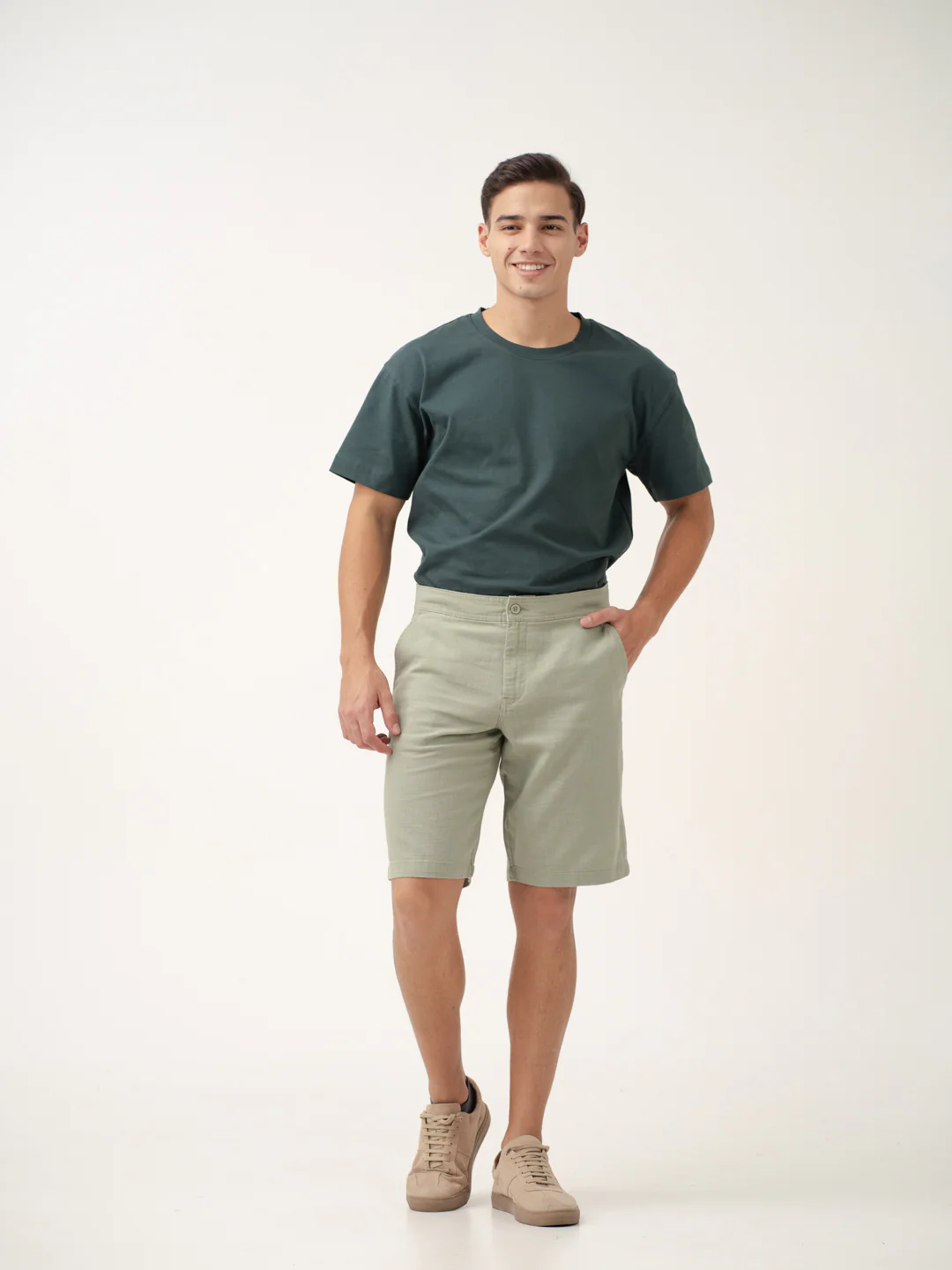 Grace Green All Day Lounge Cotton Shorts - Image 7