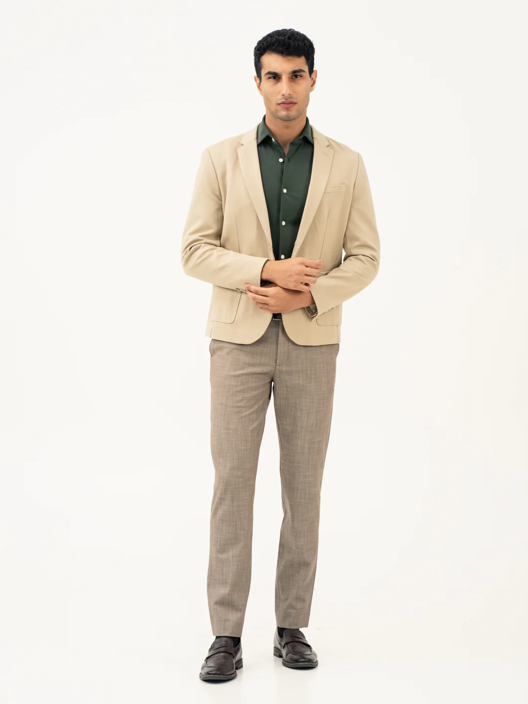 Granola Brown Business Casual Pants - Image 2