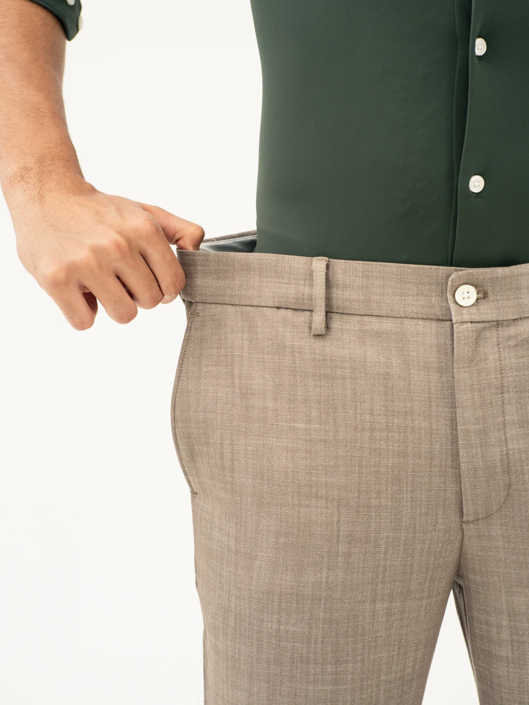 Granola Brown Business Casual Pants - Image 5