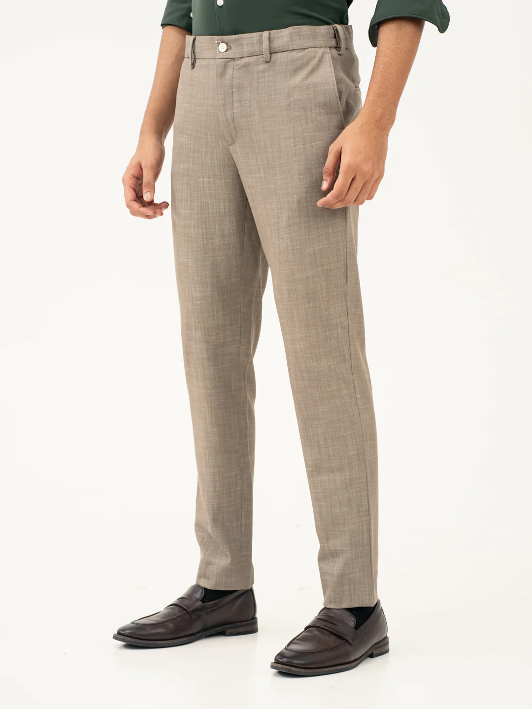 Granola Brown Business Casual Pants - Image 8